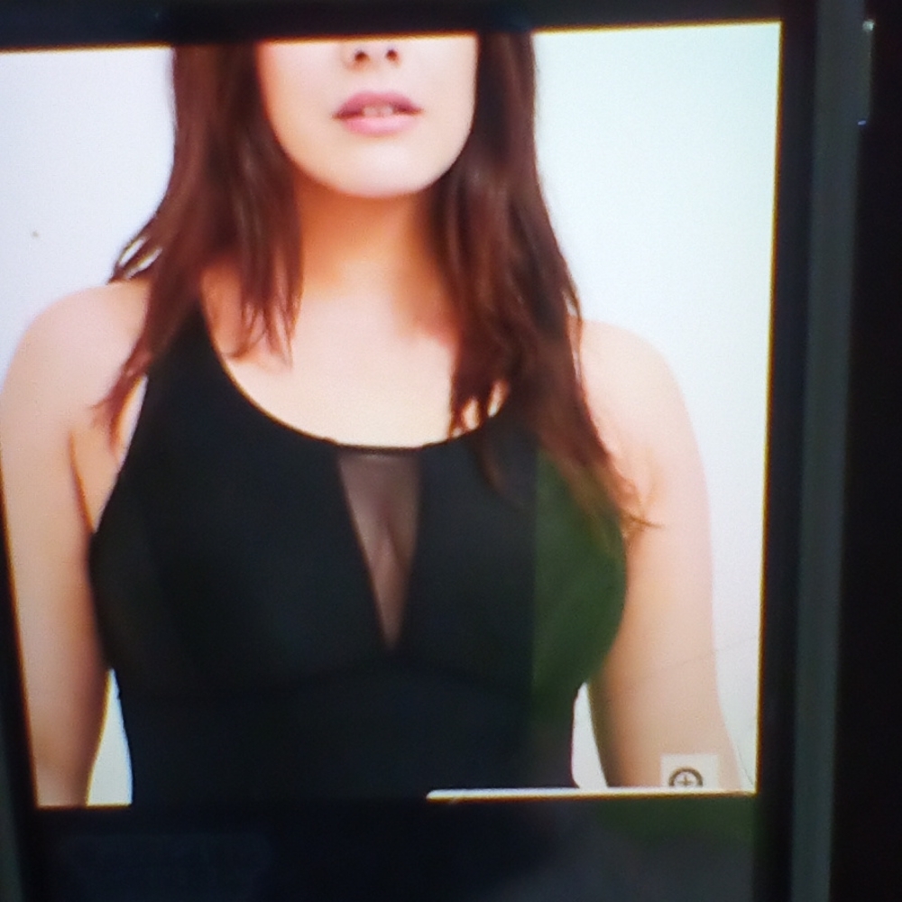 New wit tag black mesh inset swimin